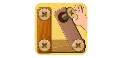 Wood Nuts & Bolts Puzzle