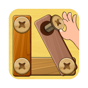 Wood Nuts & Bolts Puzzle